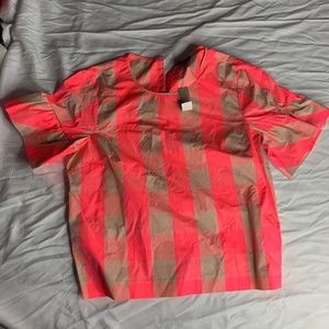 Pink Striped Blouse
